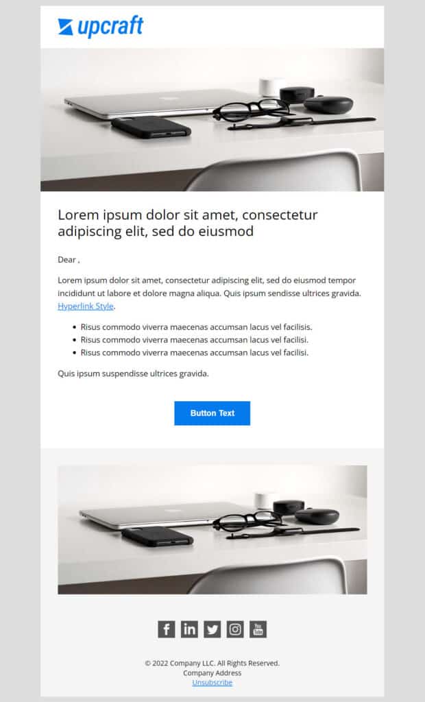 free marketo email template