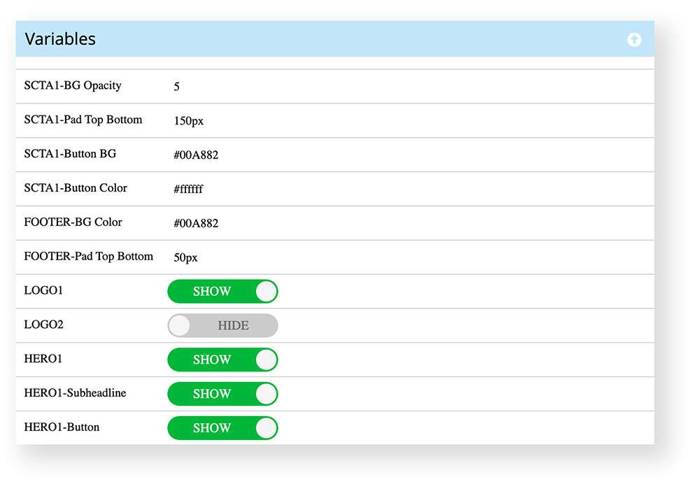 MMLPT variables screenshot